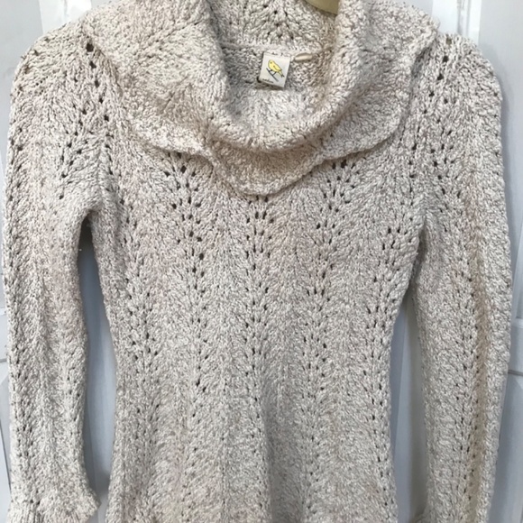 Anthropologie  Yellow Bird Light Tan Knit Sweater - Picture 3 of 14